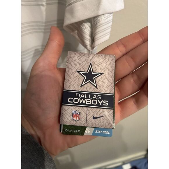 Dallas Cowboys Nike Men’s Medium Polo Shirt White Golf - Picture 3 of 7